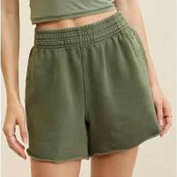 Aerie Green On My Way! Casual Shorts small - Picture 2 of 5